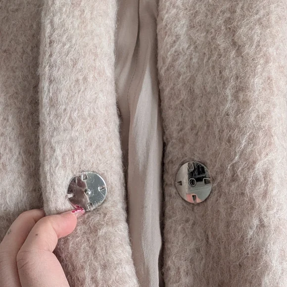 Mango | Teddy Sherpa Style Cocoon Coat - Picture 2 of 11